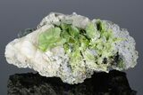 Green Titanite (Sphene), Calcite, and Muscovite - Pakistan #175084-1